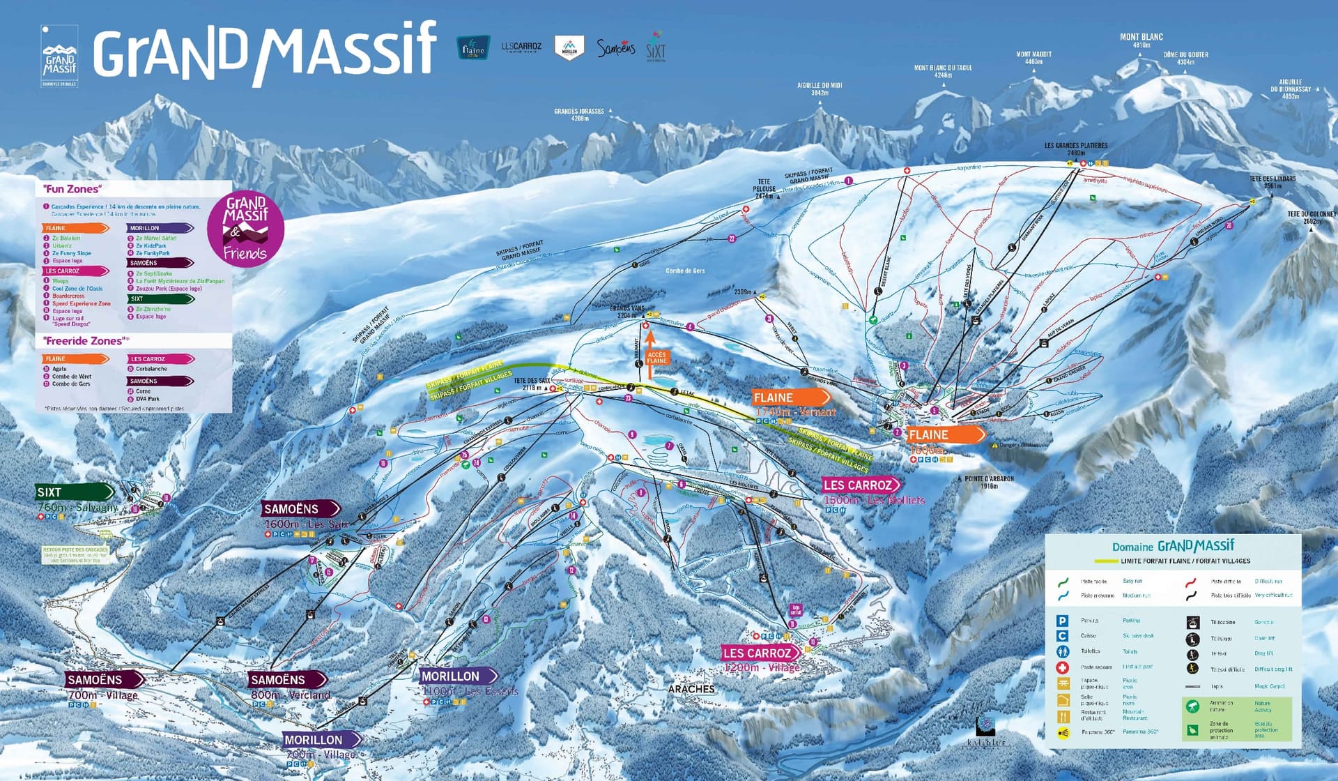 Sixt ski map